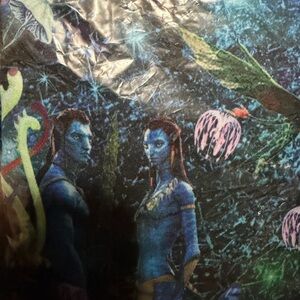 Blue Avatar Movie Print Top